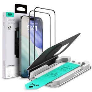 Kitos prekės ESR  ESR UltraFit Tempered Glass 2-pack for iPhone 16 Pro / 17 - transparent 