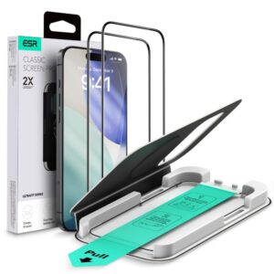 Kitos prekės ESR  ESR UltraFit Tempered Glass 2-pack for iPhone 17 Pro Max - transparent 