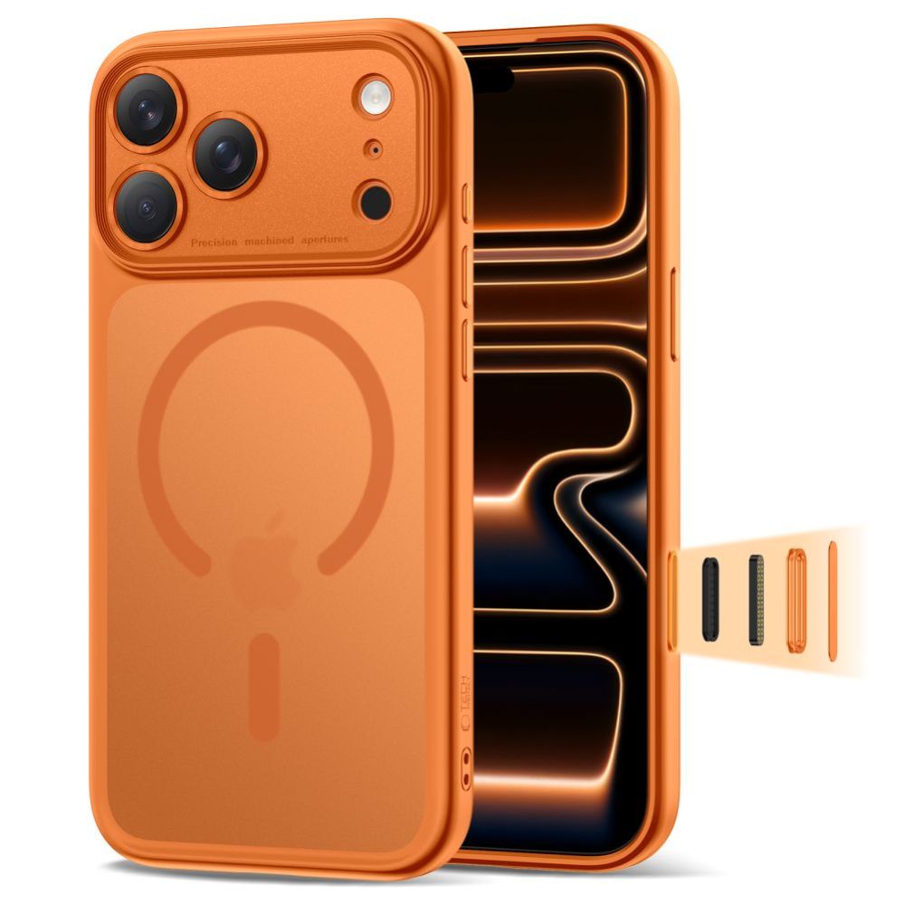 Other goods Tech-Protect Tech-Protect Magpeak Magsafe CC Case for iPhone 17 Pro Max - Matte Orange