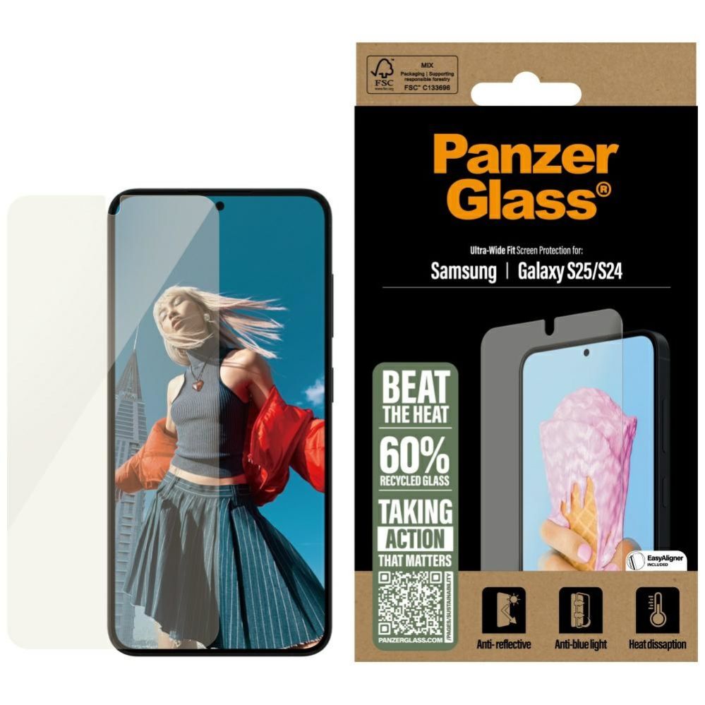 Muud kaubad Panzer Glass PanzerGlass All-in-One Ultra-Wide Fit Tempered Glass for Samsung Galaxy S25
