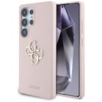 Muud kaubad Guess  Guess Silicone Big 4G Logo Bottom Script Case for Samsung Galaxy S25 Ultra - Pink 