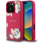 Muud kaubad Guess  Guess Grained Printed Flower Pattern MagSafe case for iPhone 16 Pro fuchsia 
