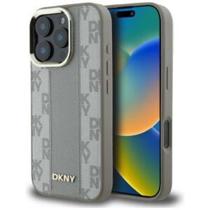 Другие товары DKNY  DKNY Checkered Pattern Magsafe iPhone 16 Pro Case - Beige 
