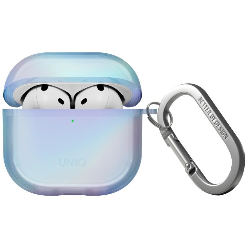 Citas preces UNIQ Uniq Iridescia case for AirPods 4 Hang Case - holo blue