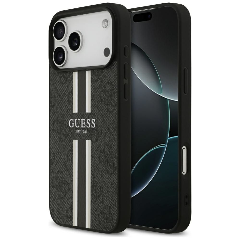 Muud kaubad Guess Guess 4G Printed Stripes MagSafe case for iPhone 17 Pro Max - black