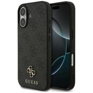Citas preces Guess  Guess 4G Small Classic Logo MagSafe case for iPhone 17 - black 