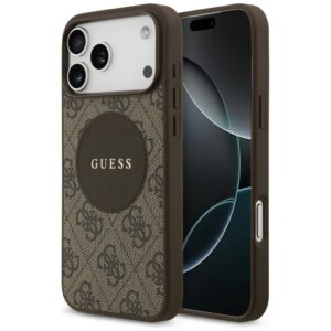 Muud kaubad Guess  Guess 4G Circle Classic Logo MagSafe case for iPhone 17 Pro Max - brown 
