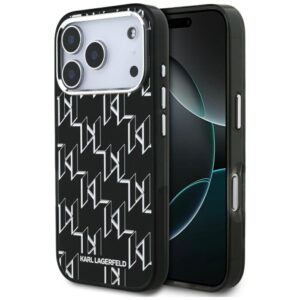 Kitos prekės Karl Lagerfeld  Karl Lagerfeld IML KL Monogram MagSafe Case for iPhone 17 Pro - Black 