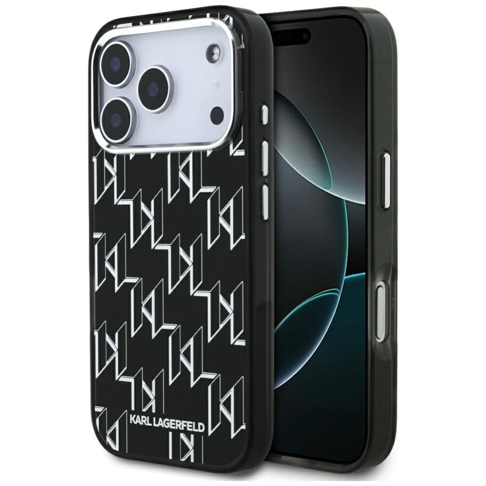 Kitos prekės Karl Lagerfeld Karl Lagerfeld IML KL Monogram MagSafe Case for iPhone 17 Pro - Black