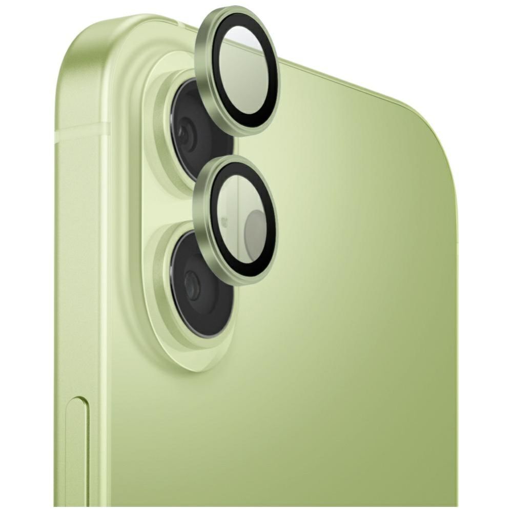 Citas preces UNIQ Uniq Optix Aluminum Camera Lens Protector for iPhone 17 with Applicator - Green
