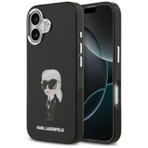 Kitos prekės Karl Lagerfeld  Karl Lagerfeld IML Aquarelle Karl & Logo MagSafe Case for iPhone 17 - Black 