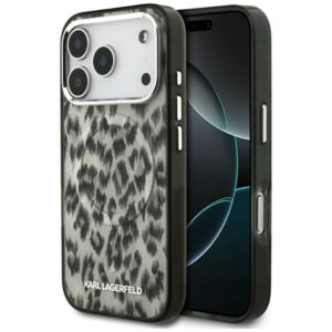 Kitos prekės Karl Lagerfeld  Karl Lagerfeld IML Leopard Pattern MagSafe Case for iPhone 17 Pro - Brown 
