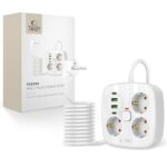 Muud kaubad Tech-Protect  Tech-Protect PCS3X4 power strip, 3 sockets, 2xUSB-A, 2xUSB-C 200 cm - white 