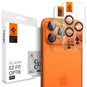 Other goods Spigen  Spigen Optik Pro Camera Lens Glass for iPhone 16 Pro / Max / 17 Pro / Max - Orange 