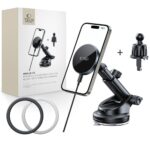Other goods Tech-Protect  Tech-Protect mm15W-V5 Magnetic MagSafe Car Holder for Cockpit/Windshield/Air Vent - Black 