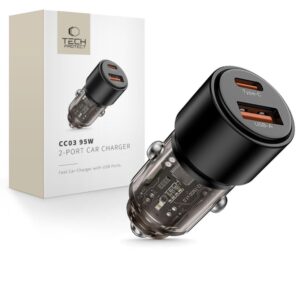 Other goods Tech-Protect  Tech-Protect CC03 95W 2-Port USB-A / USB-C Car Charger - Black 