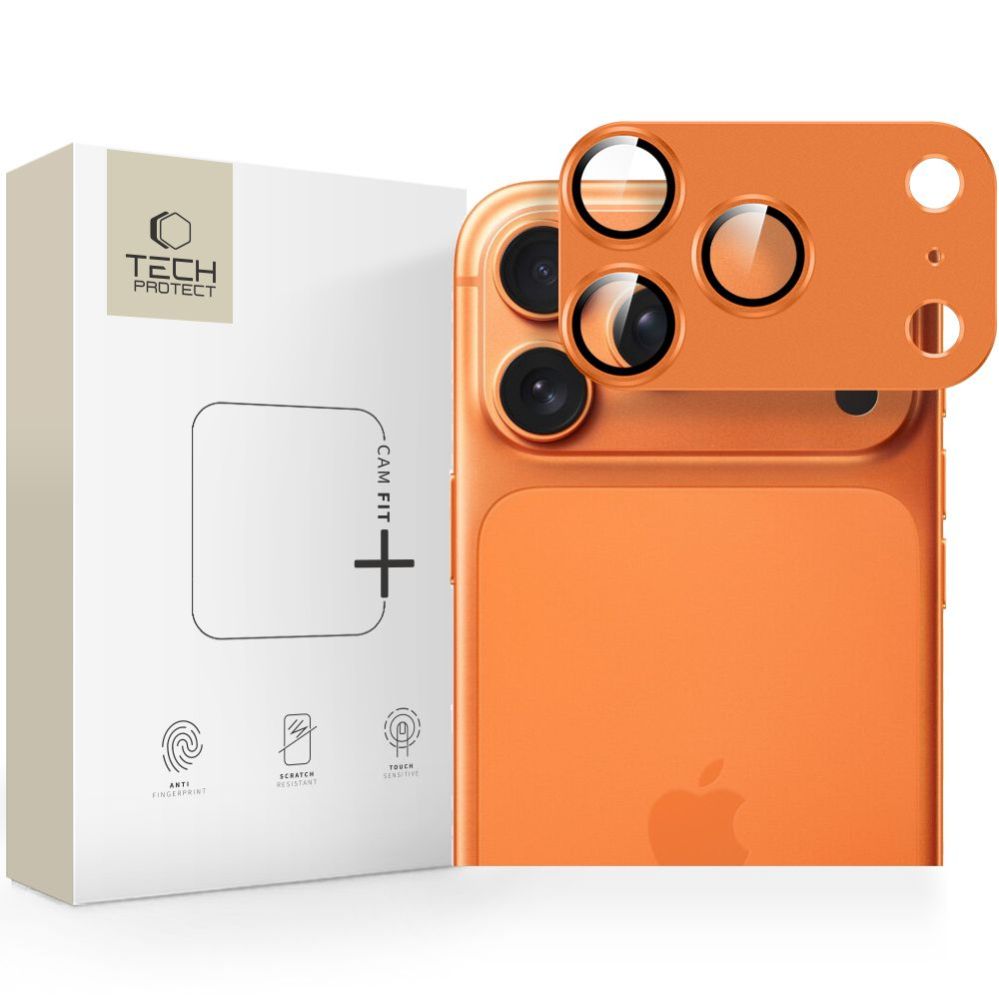 Other goods Tech-Protect Tech-Protect Camfull Fit+ Camera Lens Glass for iPhone 17 Pro Max - Orange