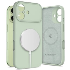 Other goods Tech-Protect  Tech-Protect Silicone MagSafe Case for iPhone 17 - Green 