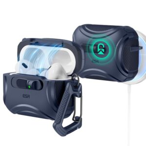Muud kaubad ESR  ESR Cyber ​​FlickLock MagSafe Case for AirPods Pro 3 - Navy Blue 