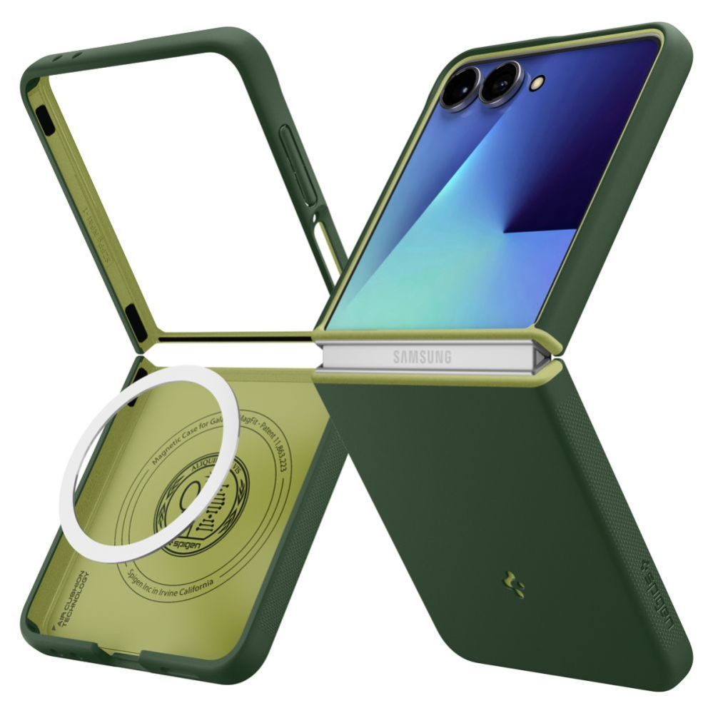 Citas preces Spigen Spigen Nano Pop MagSafe Case for Samsung Galaxy Z Flip 7 - Green