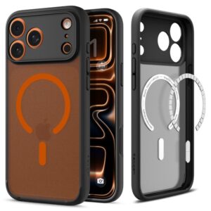 Citas preces Spigen  Spigen Ultra Hybrid MagSafe Case for iPhone 17 Pro - Black and Orange 