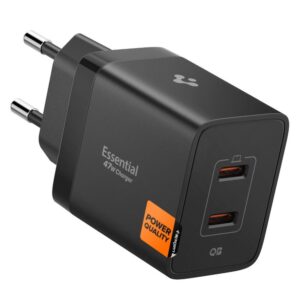 Other goods Spigen  Spigen Essential EE472EU 2-port USC-C 47W wall charger - black 