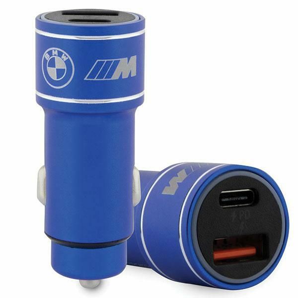 Muud kaubad BMW BMW M Edition PD-QC 3.0 20W Car Charger - Blue/Black