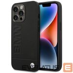 Muud kaubad BMW  BMW Leather Stamp Case for iPhone 14 Pro - Black 
