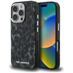 Kitos prekės Karl Lagerfeld  Karl Lagerfeld IML Leopard Pattern MagSafe Case for iPhone 16 Pro Max - Black 