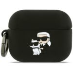 Muud kaubad Karl Lagerfeld  Karl Lagerfeld Silicone Karl & Chaupette Head 3D Case for AirPods Pro 3 - Black 