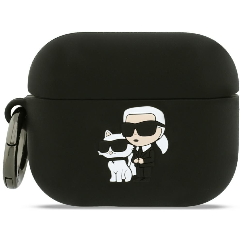 Other goods Karl Lagerfeld Karl Lagerfeld Silicone Karl & Chaupette Head 3D Case for AirPods Pro 3 - Black