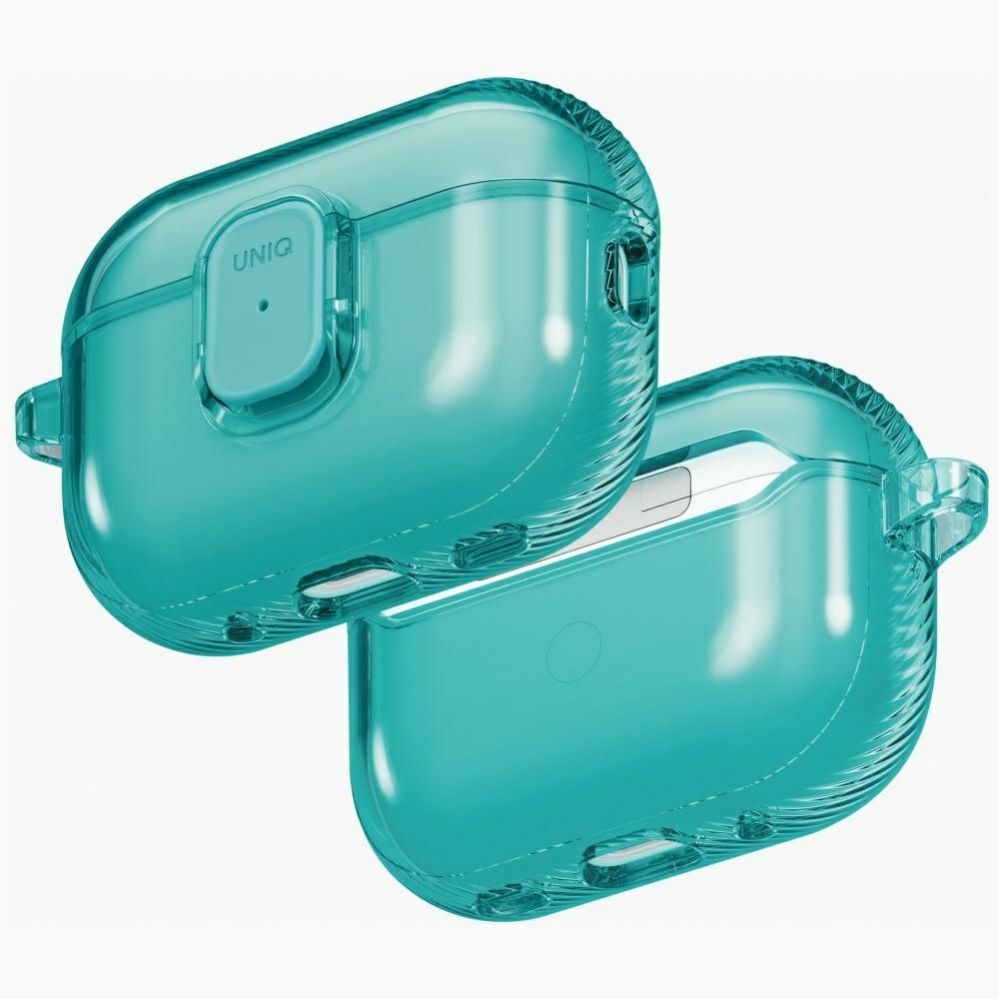 Citas preces UNIQ Uniq Glase Pro Case for AirPods Pro 3 Lock Case - Transparent Blue