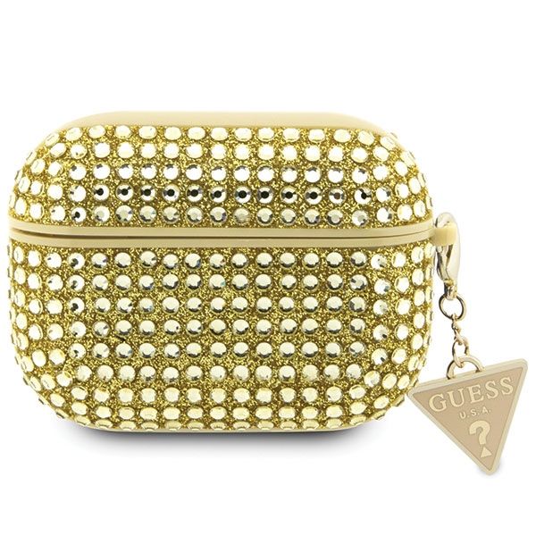 Citas preces Guess Guess Rhinestone Triangle Case for AirPods Pro 2 (2022/2023) - Gold