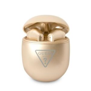 Citas preces Guess  Guess Triangle Logo Bluetooth TWS Wireless Headphones - Gold 