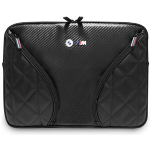 Другие товары BMW  BMW Carbon Pockets & Metal Logo Sleeve 14" Laptop Bag - Black 