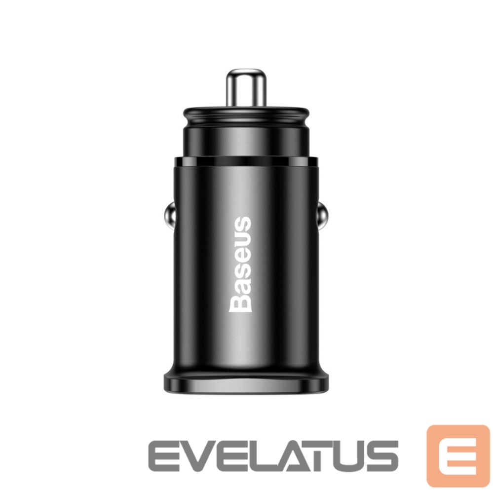 Adapteris Baseus Baseus Square PPS smart car charger with USB Quick Charge 4.0 QC 4.0 and USB-C PD 3.0 SCP ports black (CCALL-AS01)