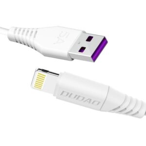 Kabelis Dudao  Dudao L2L USB-A / Lightning 3A Cable 2m - White 