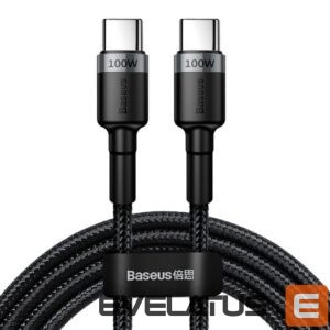 Cable Baseus  Baseus CATKLF-ALG1 USB-C - USB-C PD QC cable 100W 5A 2m - gray 