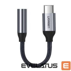 Adapteris Ugreen  Ugreen Headphone Adapter with 3.5mm mini jack to USB Type C 10cm gray (30632) 