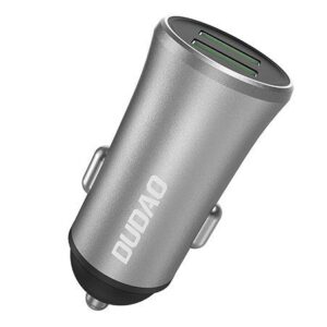 Adapteris Dudao  Dudao 3.4A smart car charger 2x USB silver (R6S silver) 