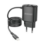 Adapter Dudao  Dudao charger 2x USB with built-in 12W Lightning cable black (A2ProL black) 