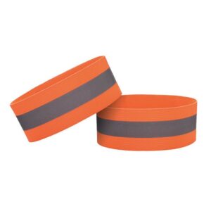 Kitas telefono priedas Hurtel  Reflective armband bicycle running velcro 4cm orange 