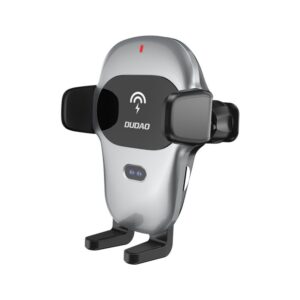 Авто держатель Dudao  Dudao Automatic Car Holder with Built-in Qi 15W Wireless Charger Gray (F20xs) 