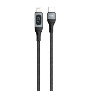 Adapteris Dudao  Dudao USB Type C - Lightning cable fast charging PD 20W 1m black (L7MaxL) 