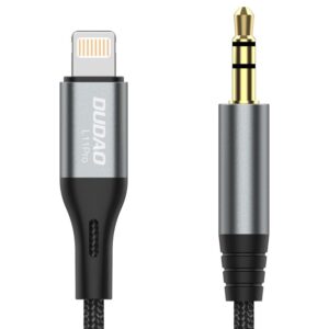Kabelis Dudao  Dudao audio cable Lightning - mini jack 3.5mm 1m gray (L11PRO) 