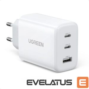 Adapteris Ugreen  Ugreen fast charger 2x USB Type C / USB 65W PD3.0, QC3.0/4.0+ white (915141) White