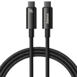 Kabelis Baseus  Baseus CAWJ040001 USB-C - USB-C cable 240W 480Mb/s 1m - black 