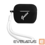 Tagakaaned Guess  Guess GUACAPLSVSBW AirPods Pro cover black/white Silicone Vintage 