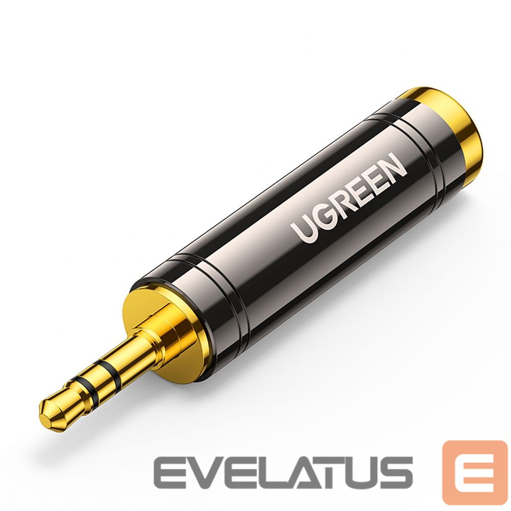 Üleminek Ugreen Ugreen adapter 3.5mm audio adapter (male) to 6.35mm mini jack (female) gray (AV168) Grey
