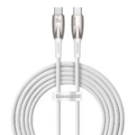 Kabelis Baseus  Baseus CADH000802 USB-C - USB-C PD cable 100W 5A 480Mb/s 2m - white 